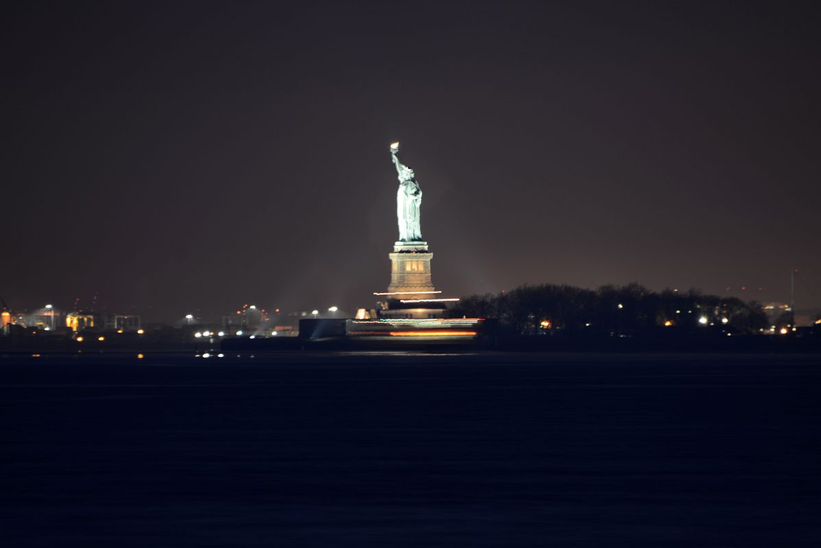 00-3 The Statue Of Liberty Before Dawn From Brooklyn Heights